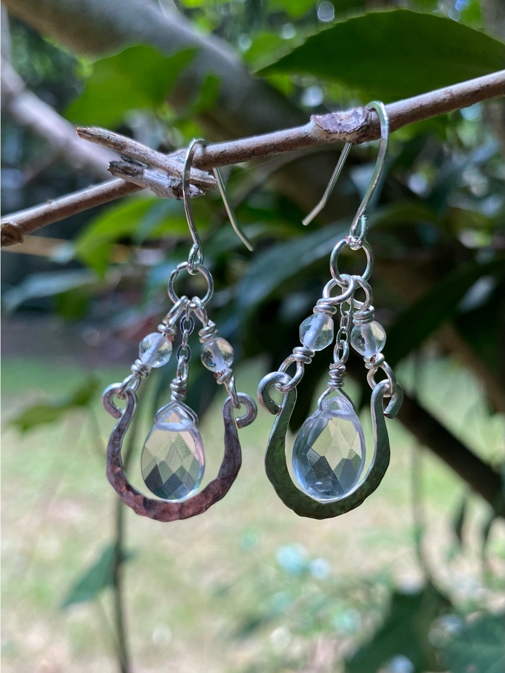 Quartz Drop Earrings